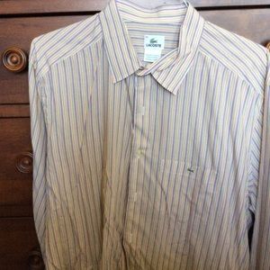 Lacoste XL. SIZE 46 long sleeved button down.